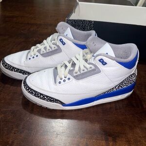 Air Jordan 3 Retro Racer Blue/White Men's Size 10 CT8532-145
